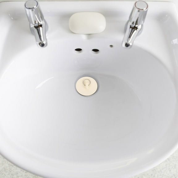 WHAMVOX  6 Pcs Rubber Sink Stopper Drain Plug Bathroom Kitchen White