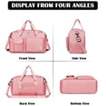 thumbnail image 2 of Deago Sports Gym Bag for Women Men Travel Duffle Bag Large Capacity Carry On Weekender Overnight Bag With Shoe Compartment and Dry Wet Separated Pocket - Pink, 2 of 11