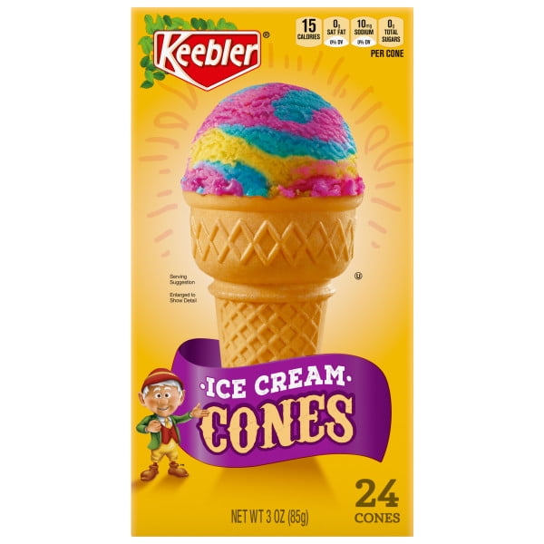 Keebler Ice Cream Cake Cone 24 Count Box