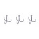 thumbnail image 1 of Greeniant 20 piezas 3 garras 4 #6 #8 #10 # anzuelos de pesca volcados de Metal de curva redonda fuerte y afilada para atún al aire libre Triple púas de Type1 NO1 Greeniant  CBP052369, 1 of 6