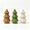 1D - 3 Pack, variant on Clearance Wicker Rattan Christmas Tree, Hand Woven Christmas Tree, Christmas Decoration Gift for Mantel Fireplace Home (Brown)