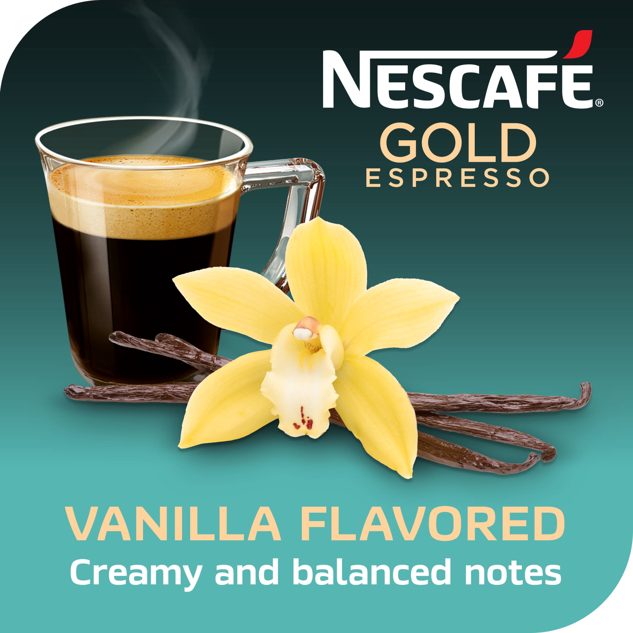 NESCAFÉ Gold Espresso Vanilla Flavored Instant Coffee,  3.35 oz