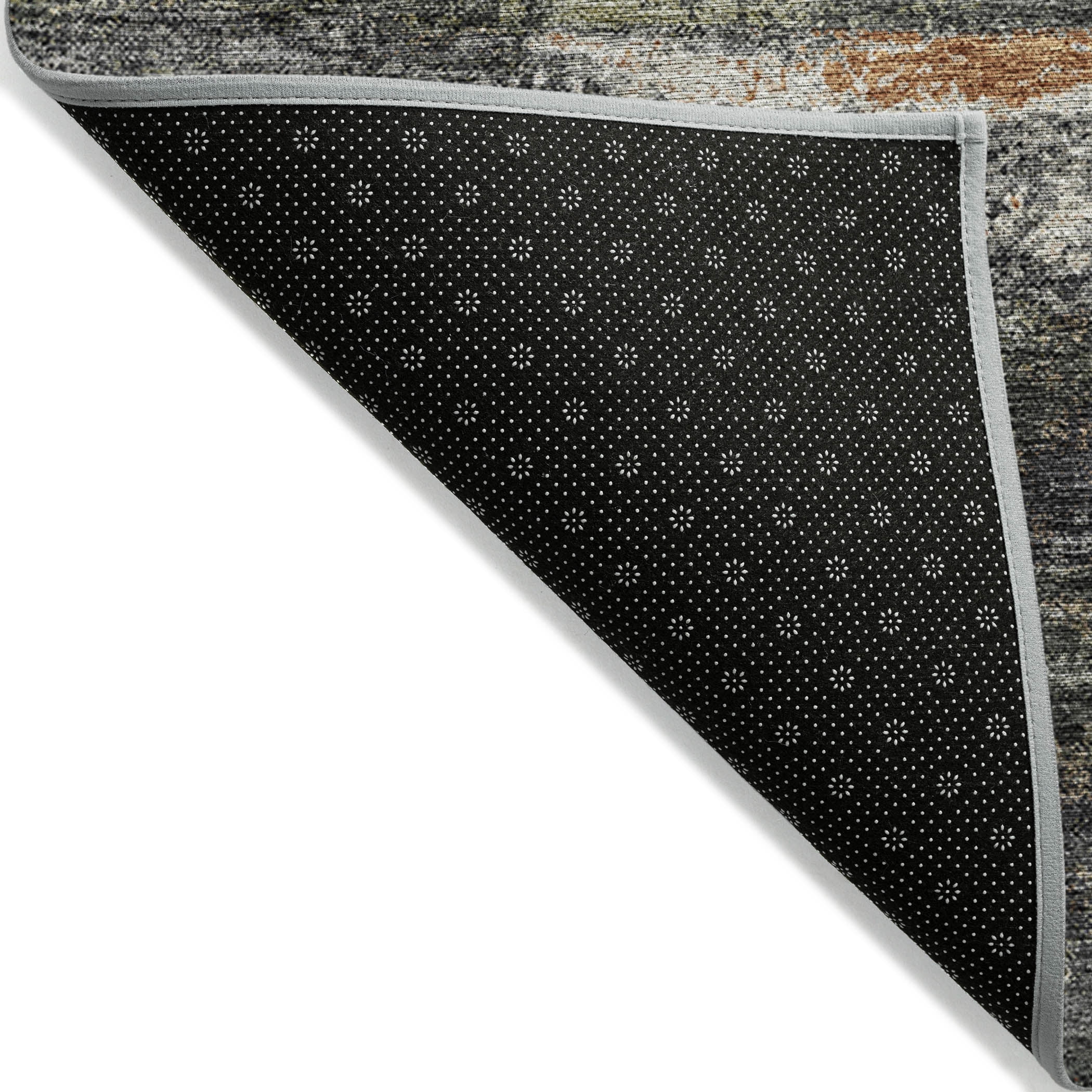 Addison Rugs Chantille Indoor/Outdoor Transitional Geometric, Abstract Charcoal Washable Rectangle Rug, 3' x 5'