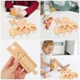 thumbnail image 3 of Mobutofu 18Pcs Wooden Train Tracks Assorted Color For Children Over 3 Years Old Logical Thinking And Family Interaction, 3 of 6
