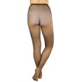 thumbnail image 2 of ToBeInStyle Women's Fishnet Seamless Full Footed Panty Hose Tights Hosiery - Coffee - One Size Plus, 2 of 6
