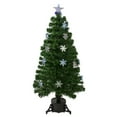 thumbnail image 2 of Northlight Pre-Lit Color Changing Fiber Optic Artificial Christmas Tree with Snowflakes - 4' - Green, 2 of 6