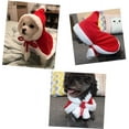 thumbnail image 3 of Windfall Christmas Cat Dog Costume Pet Cape, Cat Cloak with Xmas Hat, Soft and Thick Red Velvet Apparel for Cats and Puppy, Funny Christmas Pet Dress Up, 3 of 8