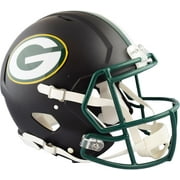 Riddell Green Bay Packers Black Matte Alternate Speed Full-Size Pro-Line Football Helmet