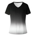 thumbnail image 4 of zanvin Haut pour Femmes, T-shirt Décontracté à Manches Courtes et Col en V Imprimé Mode pour Femmes, 4 of 4