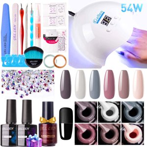 Gellen Gel Nail Polish Starter Kit with 54W UV Lamp