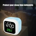 thumbnail image 6 of Travel Alarm Clock Qwtwty Digital Electronic Clock LED Display Electronic Clock Stereo Digital Display Snooze Alarm Clock 12/24H Change Countdown, 6 of 6