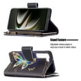 thumbnail image 2 of Allytech Wallet Case Compatible with Samsung Galaxy S23 (6.1 inch) 2023, 9 Card Holder & Zipper Pocket PU Leather Anti-Shock Kickstand Case with Hand Strap for Galaxy S23 5G, Big Gold Butterfly, 2 of 5