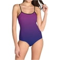 thumbnail image 4 of Traje de Baño de Torso Largo Impreso Set de Suspensión sin Espalda, Sujetador Acolchado Extraíble Y Cintura Alta para la Playa, la Piscina Y la Fuente Termal, 4 of 7
