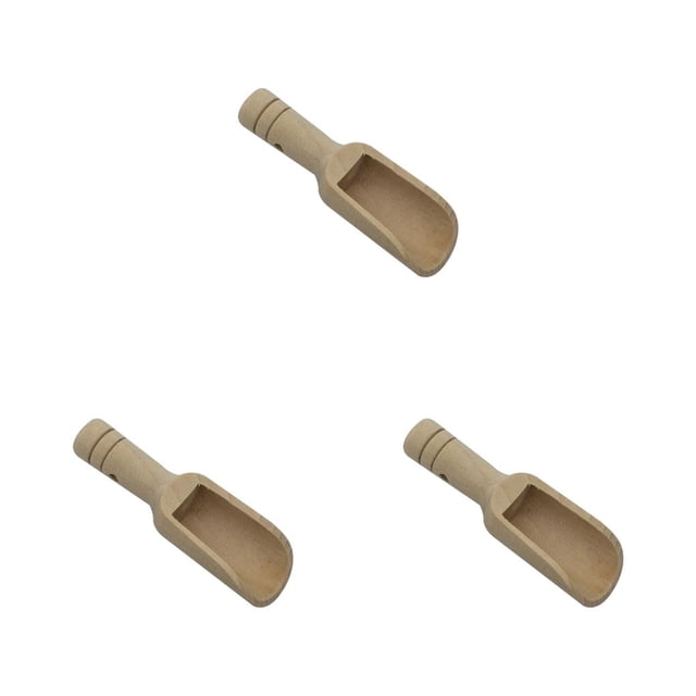 Cuchara De Sal De Baño De Madera Injueey portátil 3x7,8 cm