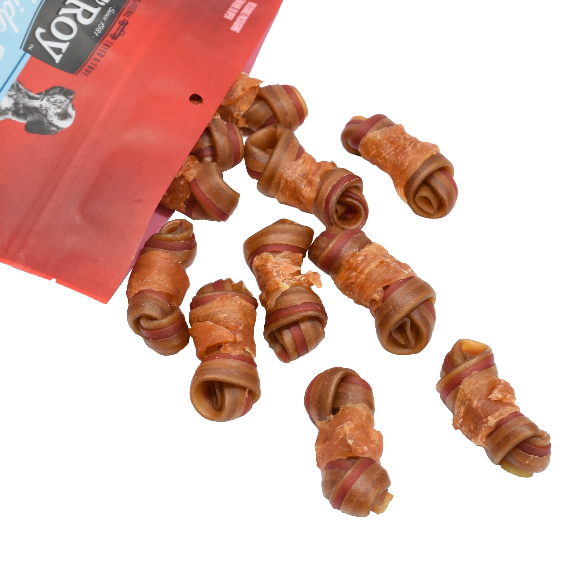 (5 pack) Ol' Roy 2.5 Inch Rawhide Free Mini Knotted Peanut Butter Flavored Bones, Chews for Dogs, 13 oz, 20 Count