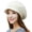 Beige, variant on UDIYO Women Hat Solid Color Arrow Pattern Autumn Winter Short Brim Dome Hat for Outdoor