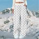 thumbnail image 3 of Pantalones largos de poliéster con bolsillos y estampado elástico para mujer, 3 of 4