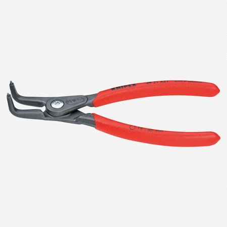 UPC: 0843221002961 | Knipex External Snap Ring Plier  Bent Tip  1.3 mm – 1 EA (414-4921A11)