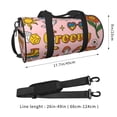 thumbnail image 3 of Hirioo Retro 70s Hippie for Round Large Capacity Travel Luggage Bag Weekend Getaway Bag for Gym Beach Swim Bag Men Women, 3 of 4