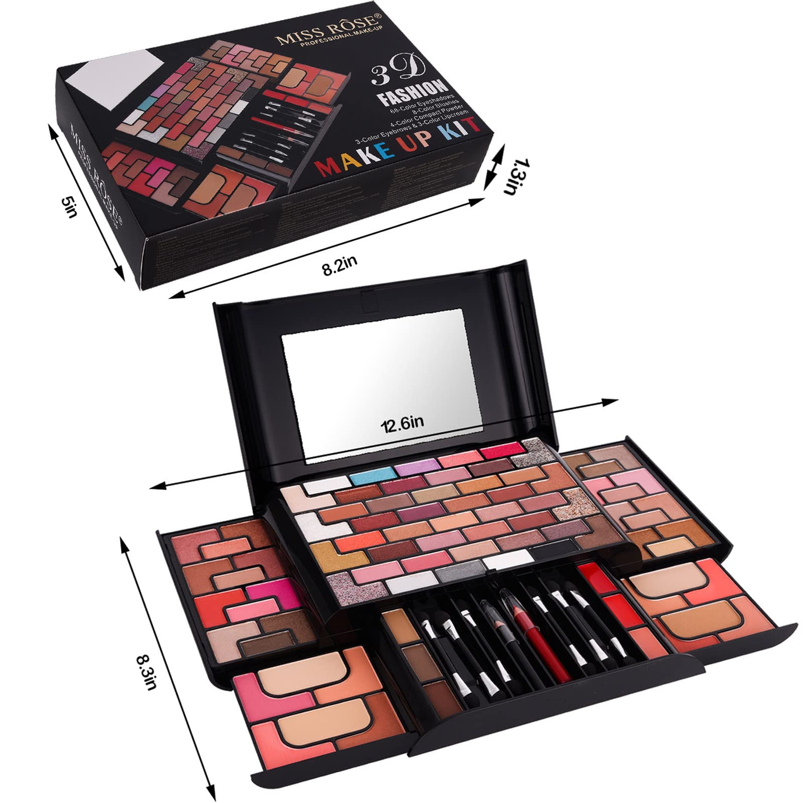 58 Colors Professional Makeup Kit for Women Full Kit,All in One