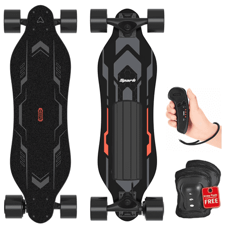 MEEPO Spark 26.7" Electric Skateboard with Wireless Remote, Compact 7-Ply Maple E-Skateboard, Up to 16 MPH, 8–10 Mile Range, 4 Ride Modes, Smooth Brake, Carry Handle, for Teen Riders & Beginners