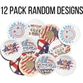 thumbnail image 3 of Freshie American Cardstock Cutouts Rounds 2.5 in Random Mix  12 pk  For Scented Aroma Beads Bake with Mold for Car Freshie Designs, Red, White, and Blue, 4th of July, Independence Holiday Americana, 3 of 4