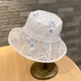thumbnail image 6 of CoCopeaunts Clear Bucket Hat Black Rayon Embroidery Butterfly Bucket Cap for Women Charming Sweet Summer Thin Basin Hat, 6 of 8