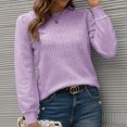 thumbnail image 1 of Women's Autumn And Winter Long Sleeve Solid Comfortable Tops, 1 of 5
