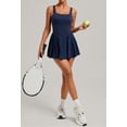 thumbnail image 2 of SKQIT Tennis Dress with Built in Shorts and Bra Athletic Dress for Women Summer Cut Out Golf Workout Dress, 2 of 7
