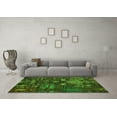 thumbnail image 3 of Ahgly Company Indoor Square Abstract Green Modern Area Rugs, 7' Square, 3 of 4