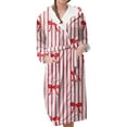 thumbnail image 1 of Jindong Robes en Peluche pour Femmes Robe en Polaire Longue Chaude Peignoir de Bain Veste de Détente Imprimée Robe de Confort Robes pour Femmes, 1 of 5