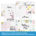 thumbnail image 2 of White Cardstock Thick Paper 100 Sheets, Ohuhu 8.5" x 11" Heavyweight 80 lb/216 GSM Coverstock Printer Paper for Crafts and DIY Cards Making, Thank Yo, 2 of 8