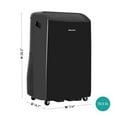 thumbnail image 6 of Hisense New 10,000 BTU 450 Sq Ft Smart Wi-Fi Enabled Inverter Portable Air Conditioner, Gray, 6 of 15