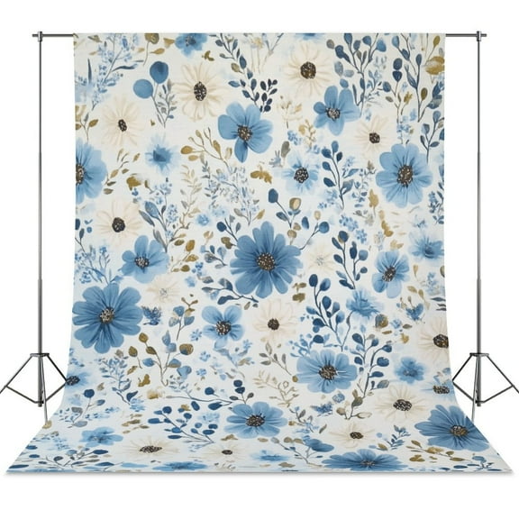 Floral Colorful Flower Backdrop Background for Photography Photo Booth Backdrop for Photoshoot Background Screen Video Recording Parties Curtain