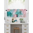 thumbnail image 5 of Valances for Windows Abstract Modern Rod Pocket Cafe Window Treatments Valance Curtains for Kitchen Bathroom Laundry Basement Windows 60"x14", 5 of 9