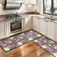 thumbnail image 3 of Kitchen Rugs Sets Of 2,Pioneer Flower Floral Print Pattern Anti Fatigue Kitchen Mat Rugs Non Slip Washable,Decorative Kitchen Floor Mats for Kitchen,Sink,Laundry,17"x47"+17"x47", 3 of 5