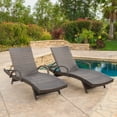 thumbnail image 1 of Noble House Stratford Outdoor Wicker Chaise Lounge with Arms - Set of 2, 1 of 4