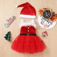 thumbnail image 2 of LNMQLPDBS Girls Size 12 Christmas Dress Red Christmas Toddler Girl Toddler Christmas White Plus Size Dress Little Girl Dress Vintage Baby Clothes, Red 6-12 Months, 2 of 9