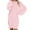 Pink, variant on Summer Dresses For Women Solid Color Crew Neck Long Sleeve Loose Mini Dress Sundress Daily-Wear,Yellow,XXXXXL