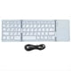 thumbnail image 1 of Teclado Bluetooth Teclado InaláMbrico Plegable Panel TáCtil para IOS/Android/ Tablet Teclado de TeléFono MóVil Plata, 1 of 5