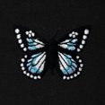 thumbnail image 2 of Dalix Butterfly Embroidery Relaxed Hoodie Soft Fleece Sweatshirt Fit Lounge Womens in Black XS X-Small, 2 of 5