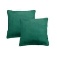 thumbnail image 7 of Home Soft Things Faux Fur Throw Pillow Cover 2 pcs Set - Teal Green - 20'' x 20'', 7 of 7