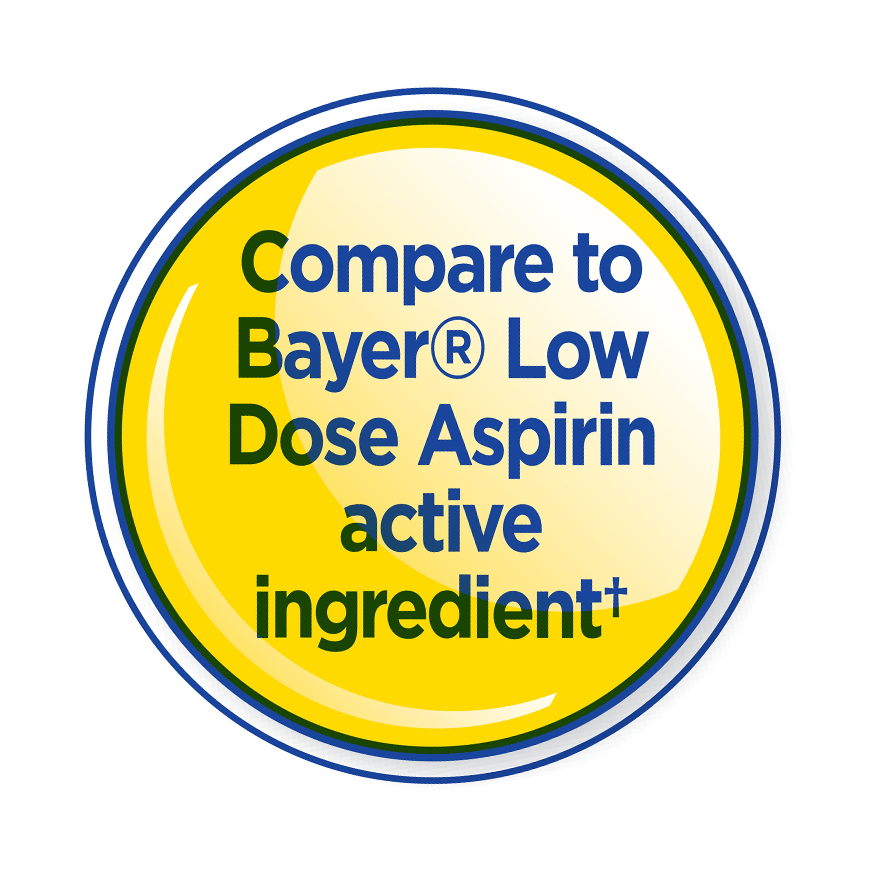 Equate Low Dose Aspirin Pain Relief Safety Coated Tablets, 81 mg, 500 Count, Compare to Bayer® Low Dose Aspirin Active Ingredient