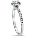 thumbnail image 3 of Pompeii 5/8Ct Diamond Halo Engagement Ring Set in White, Rose, Yellow Gold, or Platinum, 3 of 6