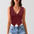 thumbnail image 2 of DGHM Débardeur Sans Manches pour Femmes Y102K Rouge m, 2 of 4