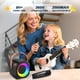 thumbnail image 4 of Máquina de karaoke Nawchedo para niños y adultos con 2 micrófonos inalámbricos, 4 of 6