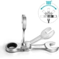 thumbnail image 4 of Stubby Flex-head Ratcheting Combination Wrench Set, Metric, 12-piece, 8-19mm, CR-V Steel, with Pouch, 4 of 7