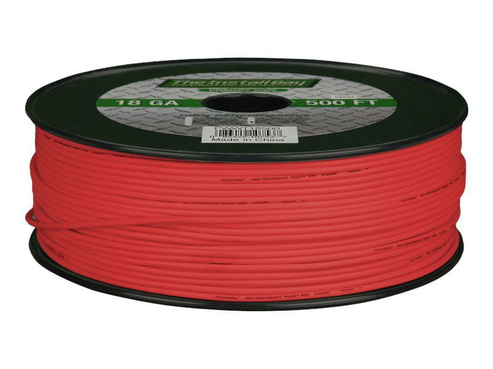 Primary Wire 18 Gauge Red - Coil of 500 feet