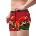 thumbnail image 2 of Saiise Mario Cm Men's Underwear Boxer Briefs Cotton Trunks Short Leg Underwear (S-XXL), 2 of 7