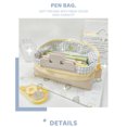 thumbnail image 3 of Wangsaura Patchwork Pencil Bag, High-Capacity Zipper Foldable Stationery Bag, 3 of 6